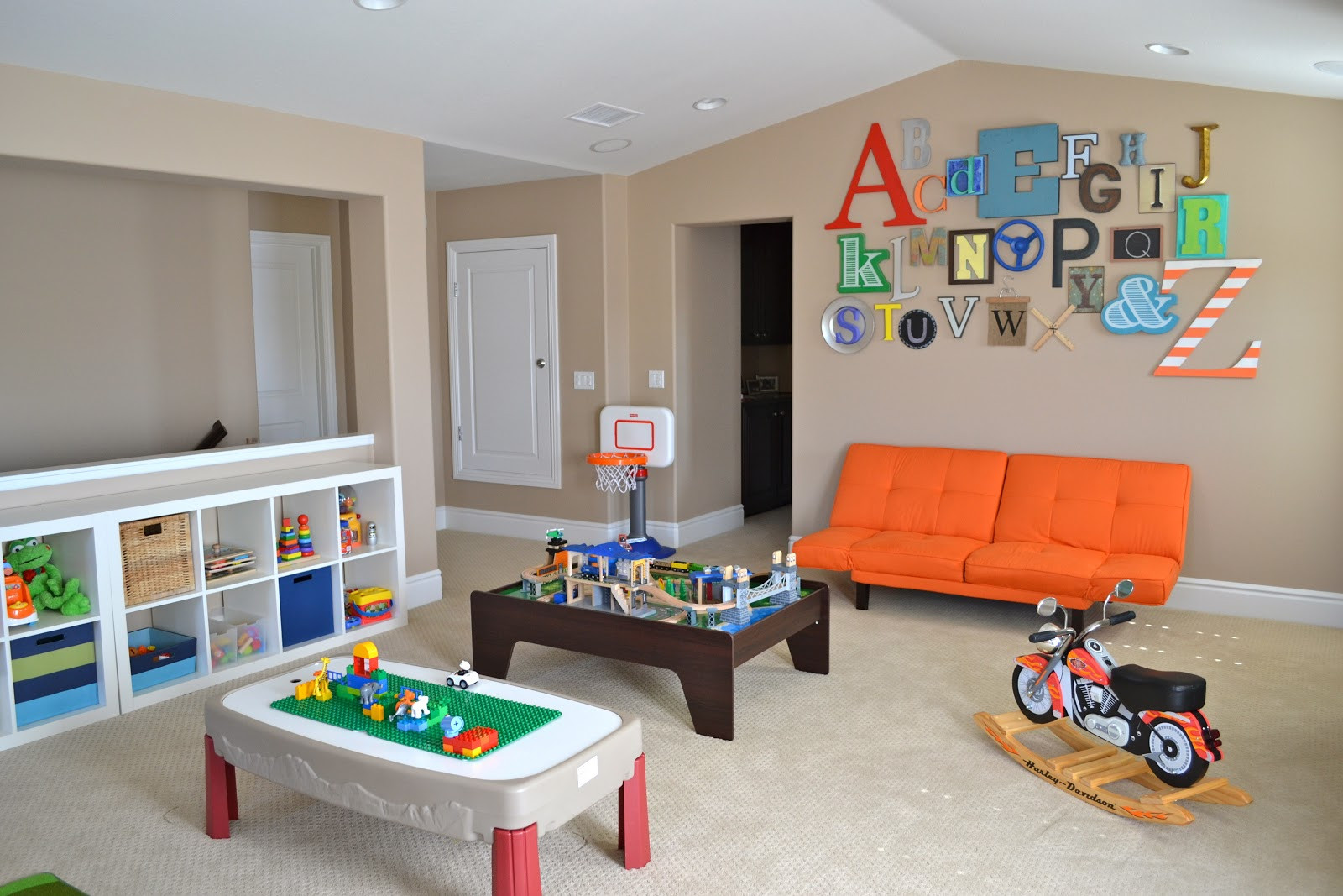 Ideas For Kids Playrooms
 Playroom Tour With Lots of DIY Ideas • Color Made Happy