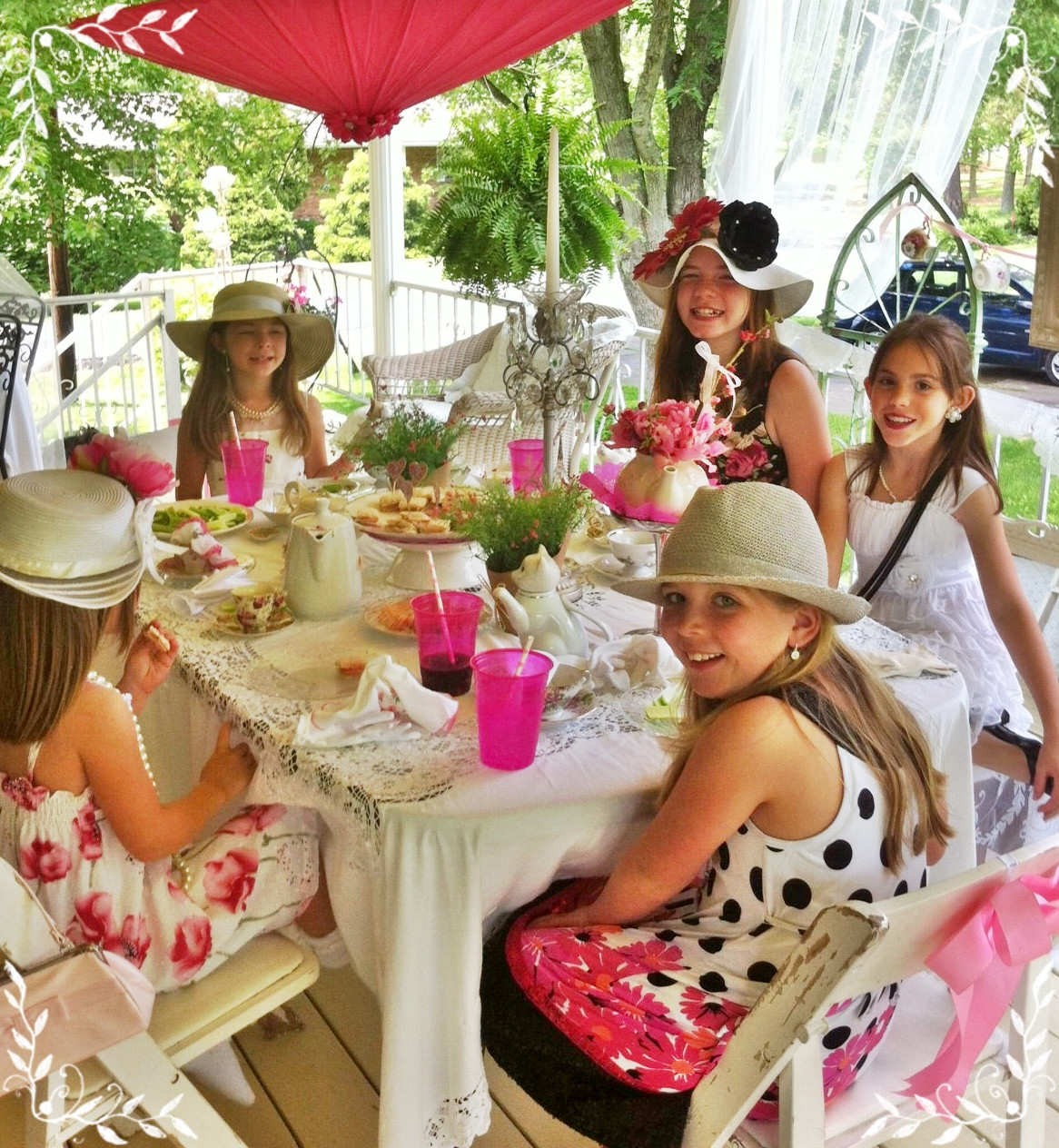 Ideas For Little Girls Tea Party
 Sissie s Shabby Cottage Little Girls Tea Party