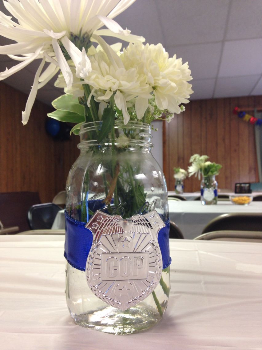 Ideas For Police Academy Graduation Party
 Police academy graduation mason jars