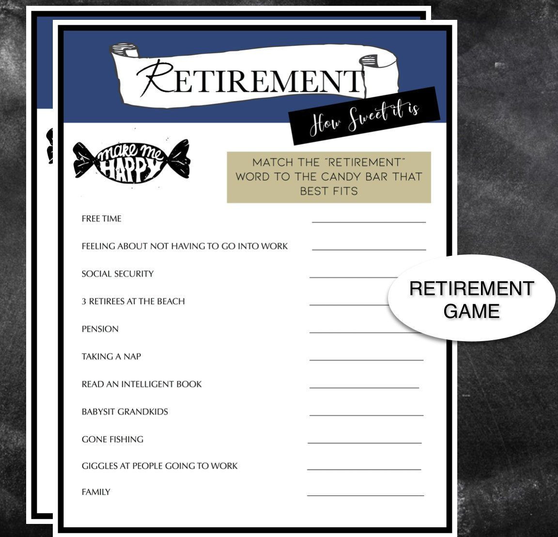 Ideas For Retirement Party Games
 Retirement Party Game Retirement party game