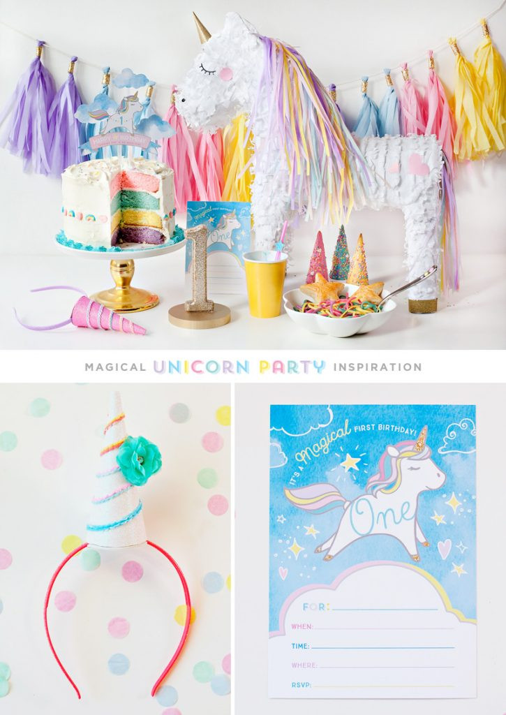 Ideas For Unicorn Party
 Simple & Sweet Unicorn Birthday Party Ideas Hostess
