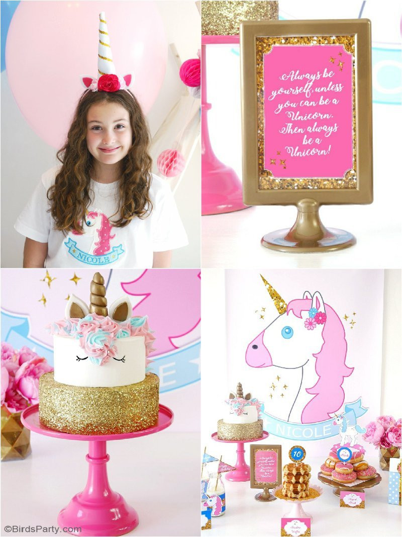 Ideas For Unicorn Party
 My Daughter s Unicorn Birthday Slumber Party Party Ideas