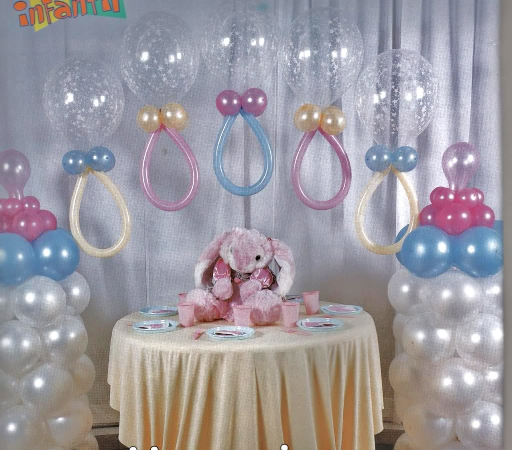 Ideas Para Baby Shower Decoracion
 Decoracion con globos para Baby Shower