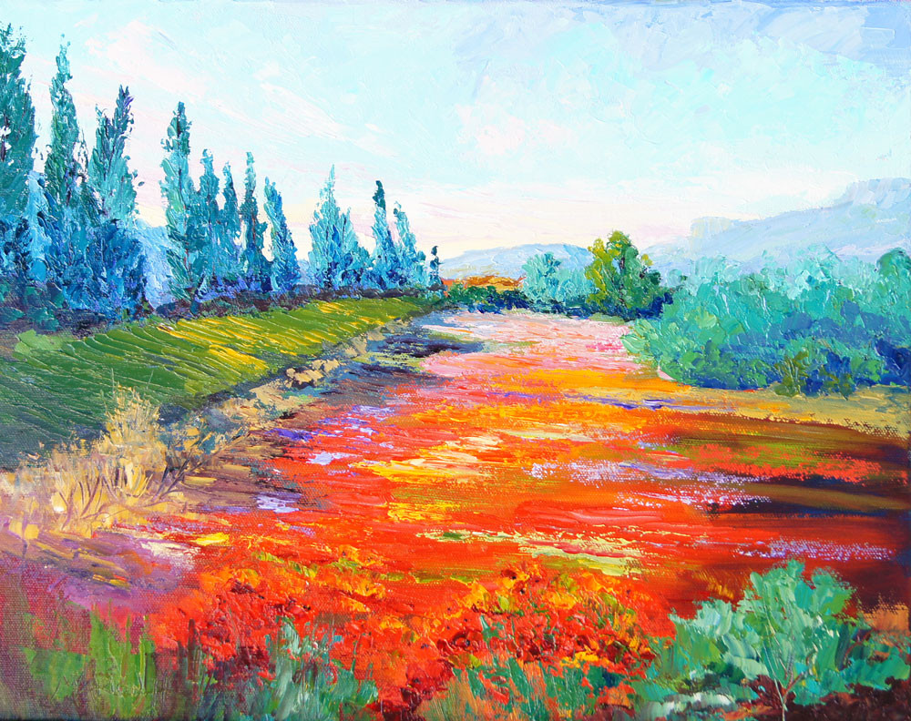 Impressionist Landscape Painting
 Palette Knife Painters International Impressionist