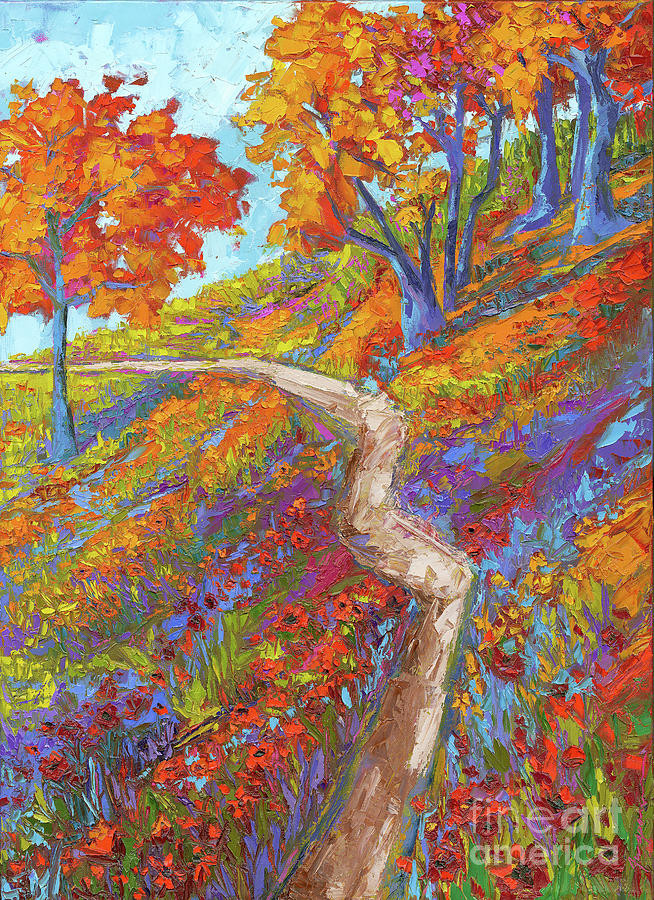 Impressionist Landscape Painting
 Stay The Path Modern Impressionist Landscape
