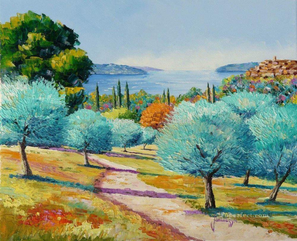 Impressionist Landscape Painting
 PLS54 impressionism landscapes garden Painting in Oil for Sale