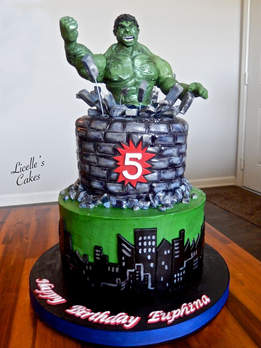 Incredible Hulk Birthday Cake
 The Incredible Hulk Cake CakeCentral