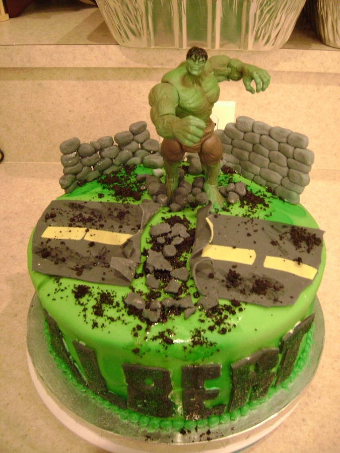 Incredible Hulk Birthday Cake
 Hulk Cakes – Decoration Ideas