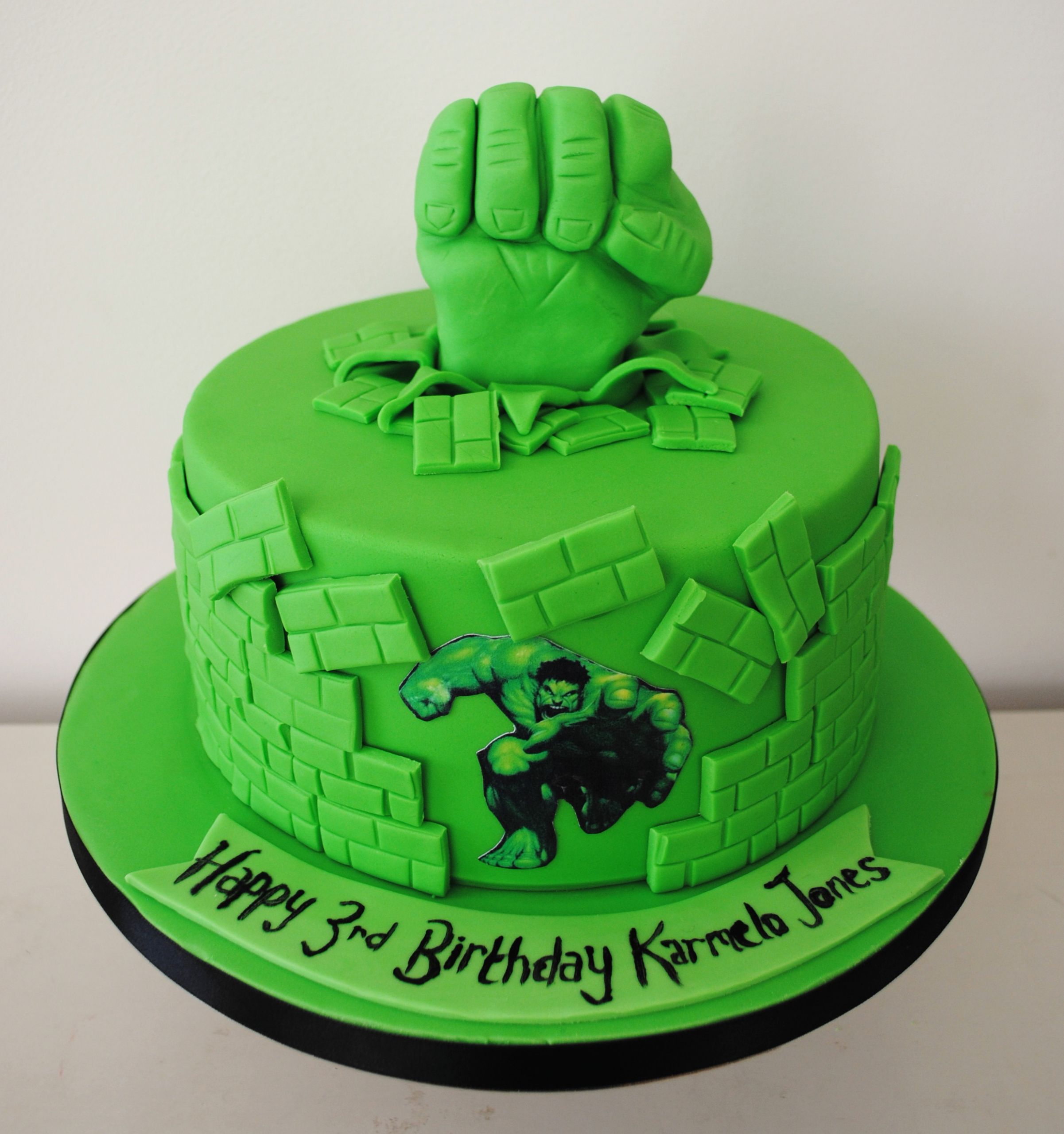 Incredible Hulk Birthday Cake
 tagged "celebration cakes"