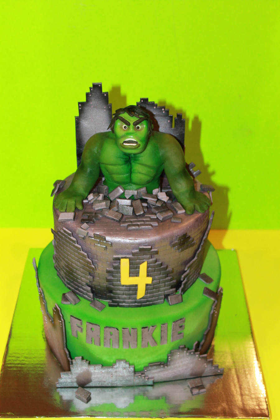 Incredible Hulk Birthday Cake
 Incredible Hulk Cake CakeCentral