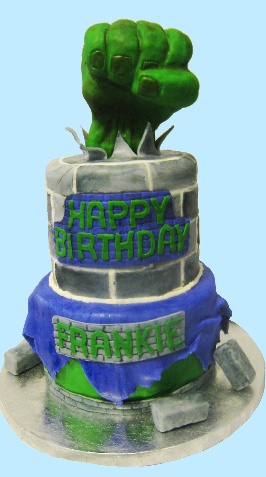Incredible Hulk Birthday Cake
 Incredible Hulk Cake For Icing Smiles CakeCentral