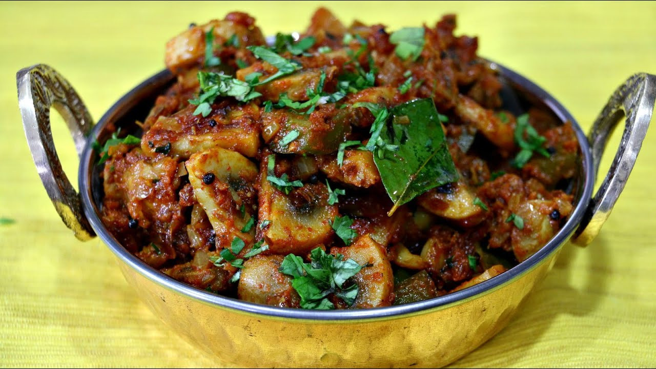 Indian Mushroom Recipes
 Mushroom Masala Indian Recipe Under 20 mins