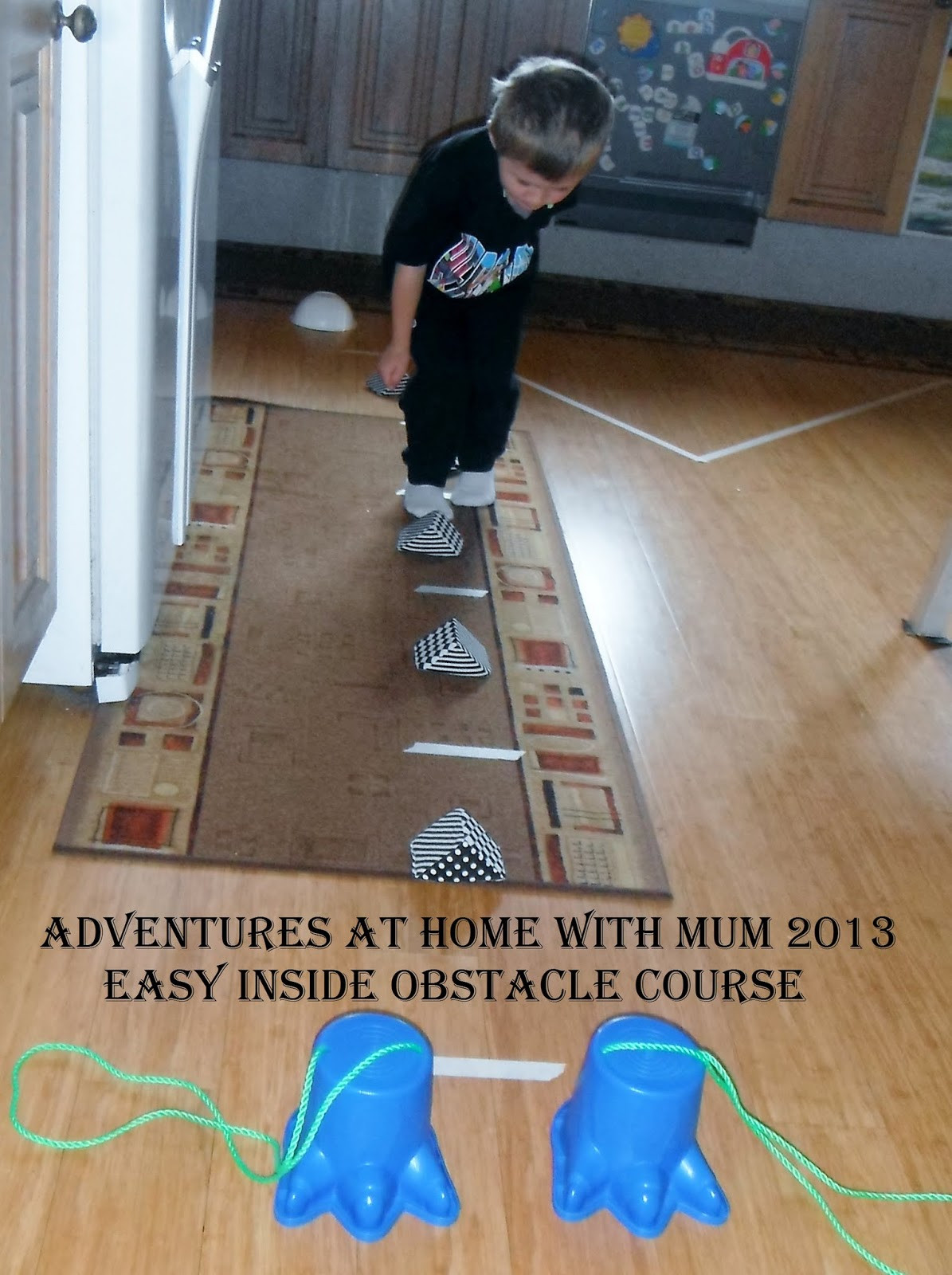 Indoor Obstacle Course For Kids
 Adventures at home with Mum Easy Gross Motor Obstacle Course