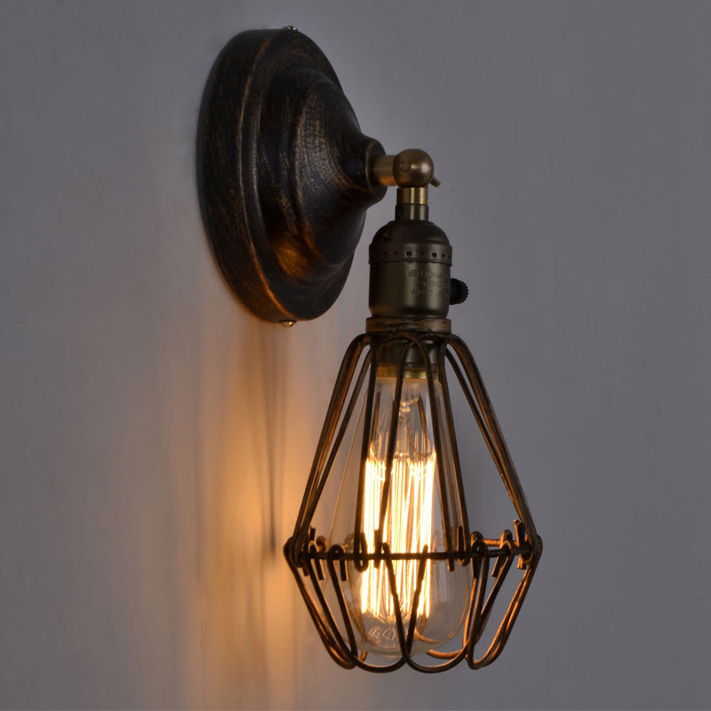 Industrial Bedroom Lighting
 Rustic Wall Lamp Industrial Sconce Loft Light Fixtures