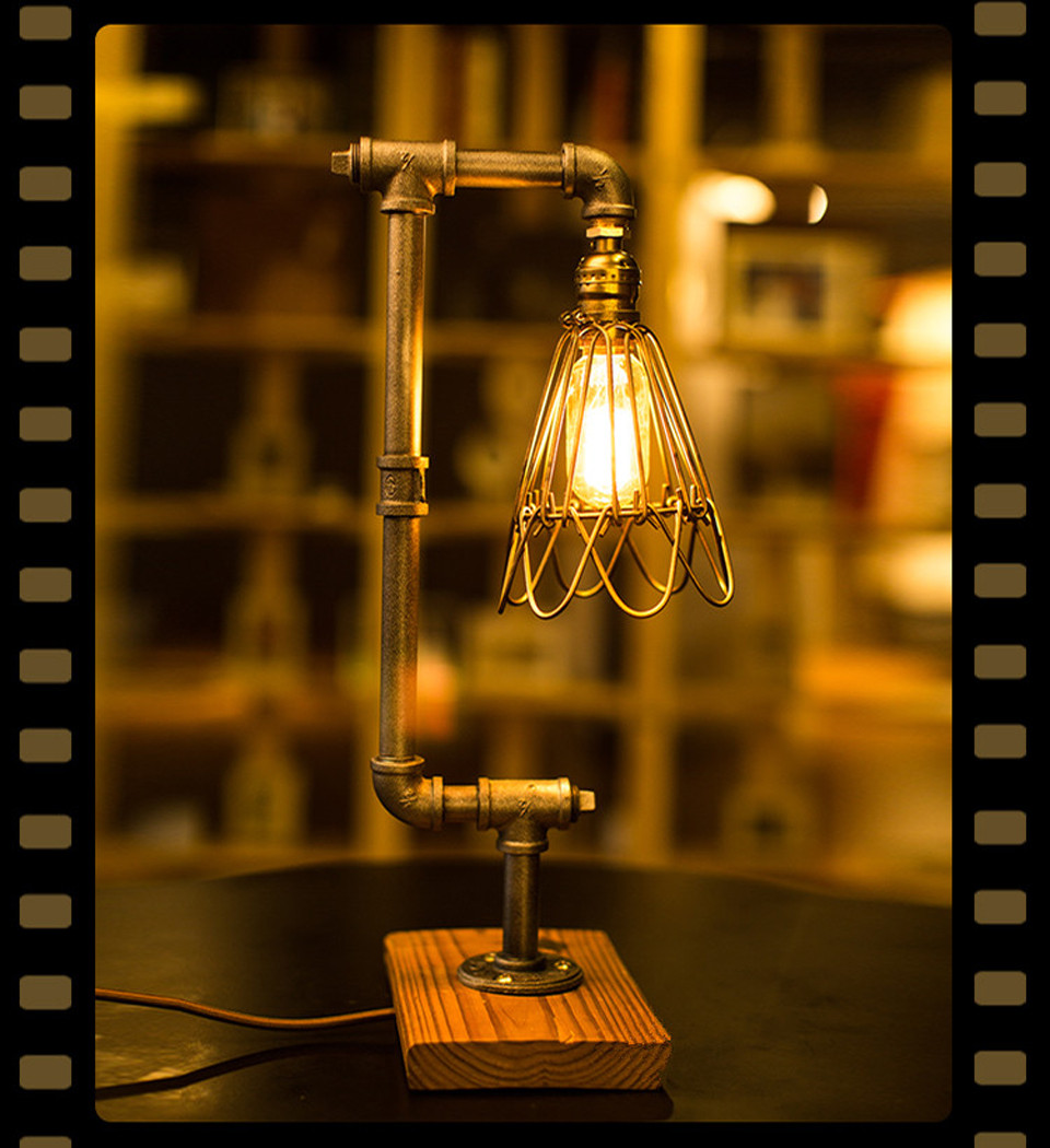 Industrial Bedroom Lighting
 Vintage Industrial Table Lamps Study Work Bar Bedroom