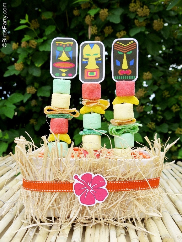 Inexpensive DIY Luau Party Decorations
 Hawaiian Tiki Luau DIY Party Ideas & Free Printables