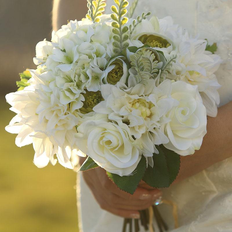 Inexpensive Wedding Flowers
 Cheap 2015 New Artificial Bridal Bouquets For Out Door