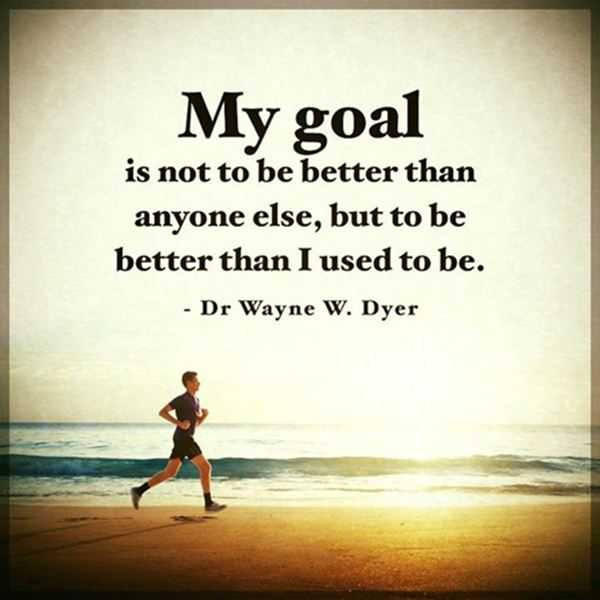 Inspirational Quotes About Goals
 Inspirational Quotes About life My Goal Not Be Better