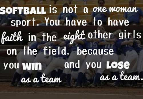 Inspirational Softball Quotes
 21 Motivational Softball Quotes