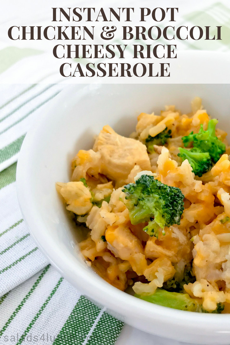 Instant Pot Chicken And Broccoli
 Instant Pot Chicken and Broccoli Cheesy Rice Casserole