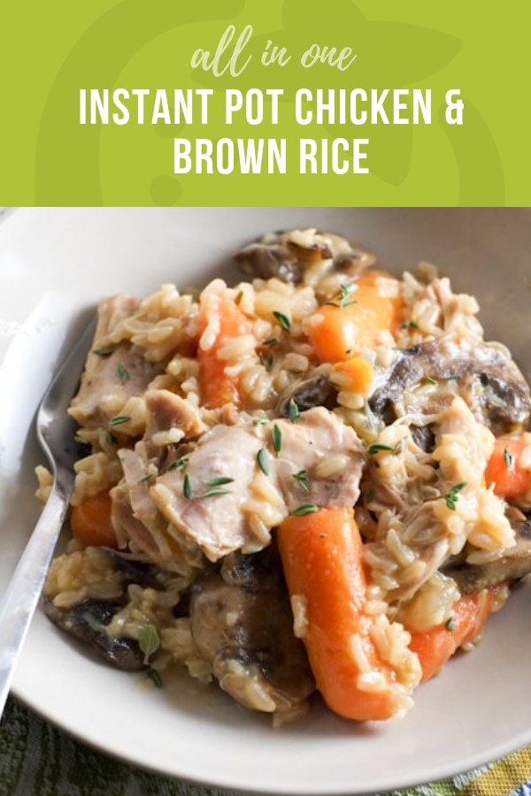 Instant Pot Chicken And Rice Recipes
 All in one Instant Pot Chicken and Brown Rice