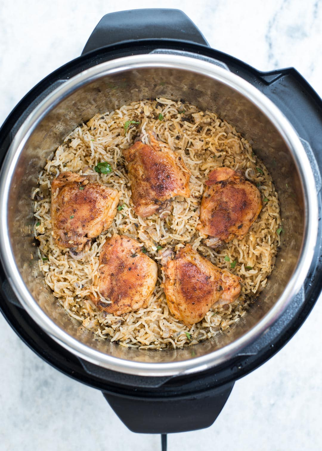 Instant Pot Chicken And Rice Recipes
 INSTANT POT GARLIC HERB CHICKEN AND RICE