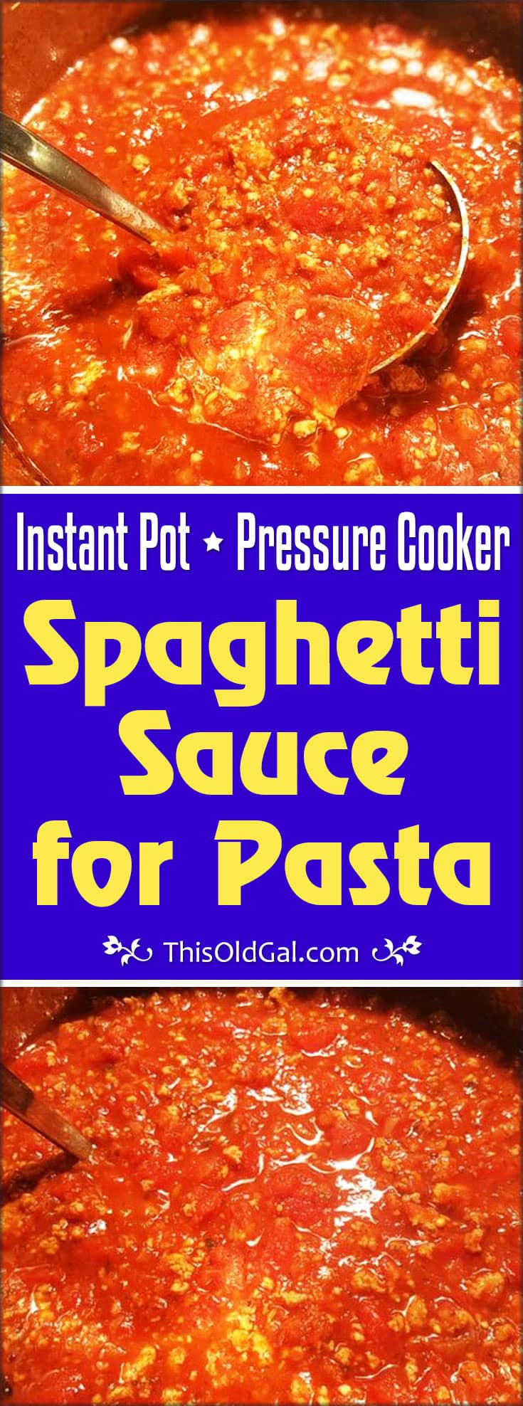 Instant Pot Spaghetti Jar Sauce
 Pressure Cooker Spaghetti Sauce for Pasta