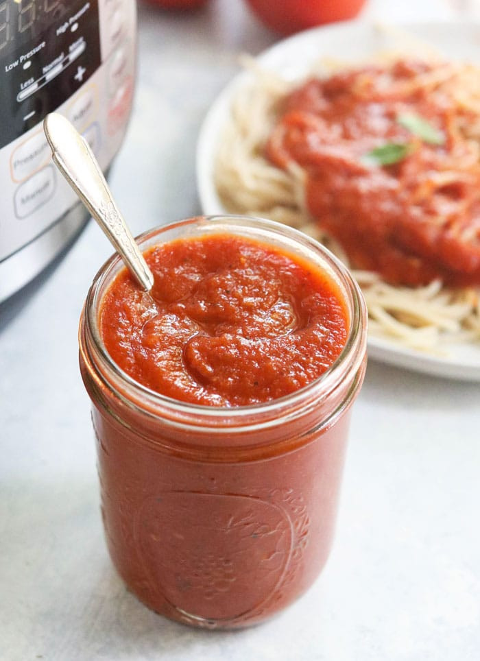 Instant Pot Spaghetti Jar Sauce
 Instant Pot Spaghetti Sauce with fresh tomatoes