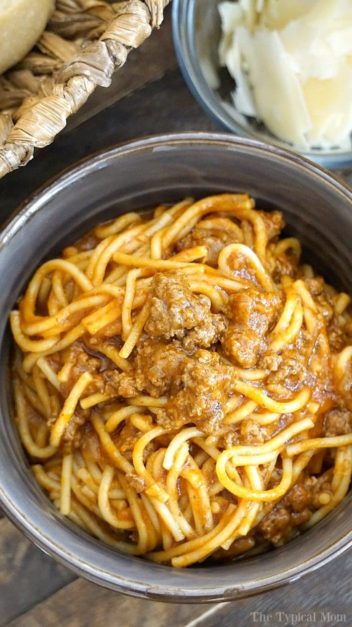 Instant Pot Spaghetti Jar Sauce
 Instant Pot Spaghetti · The Typical Mom