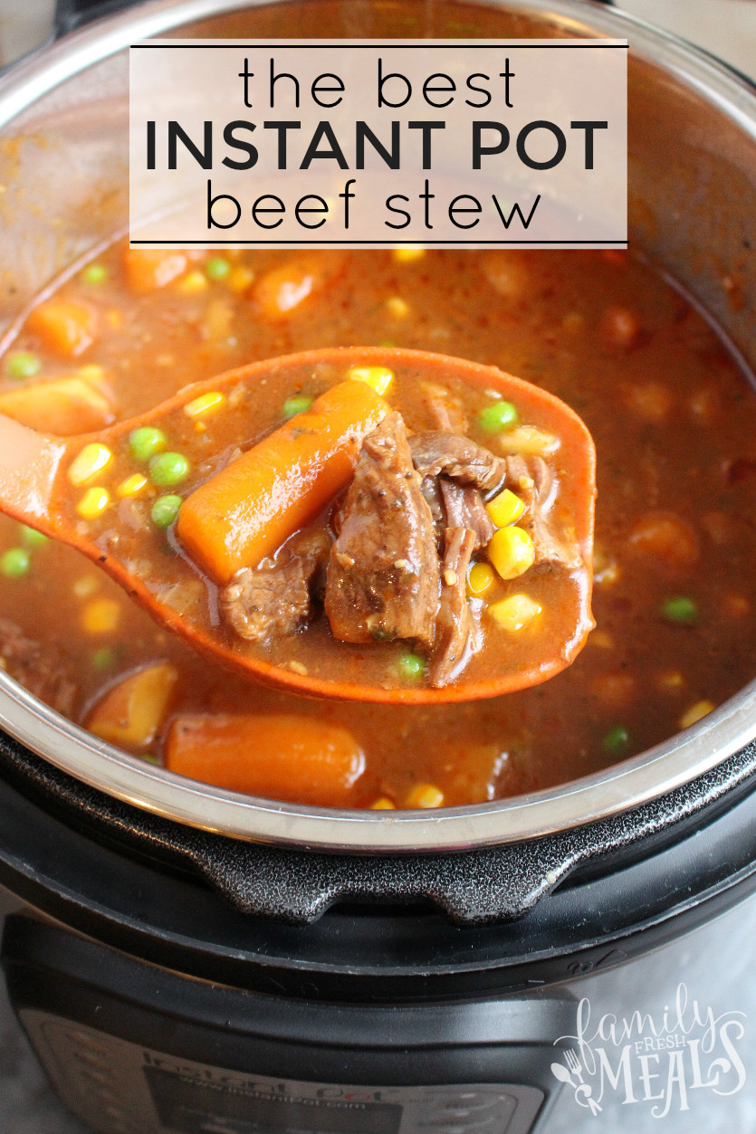 Instapot Beef Stew Recipe
 The Best Instant Pot Beef Stew Family Fresh Meals