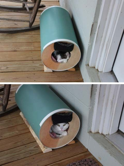 Insulated Outdoor Cat House DIY
 Outdoor Cat House Even Stray Cats Need Love