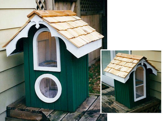 Insulated Outdoor Cat House DIY
 Items similar to heated outdoor cat house on Etsy