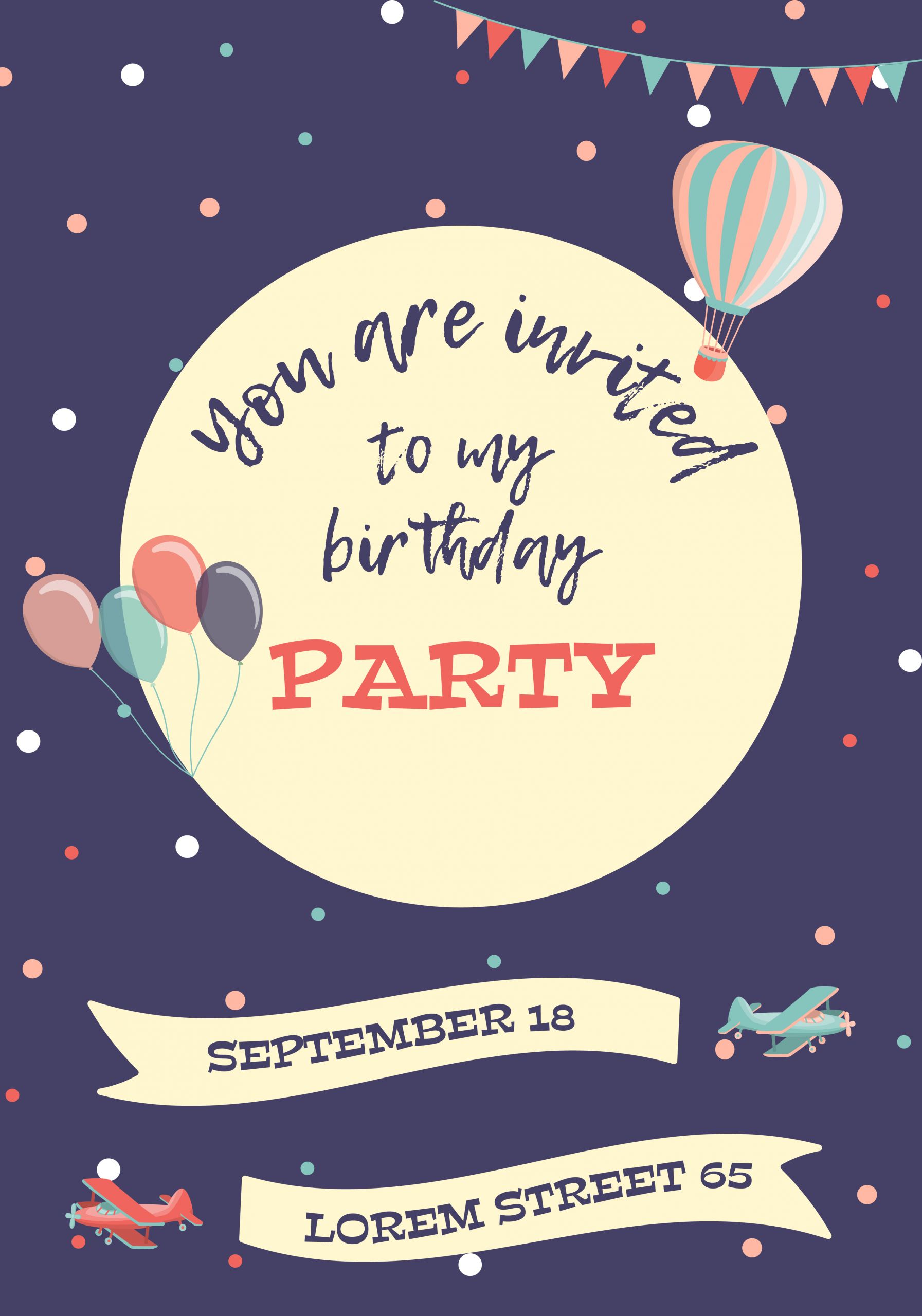Invitation Birthday Card
 Birthday invitation card Download Free Vectors Clipart