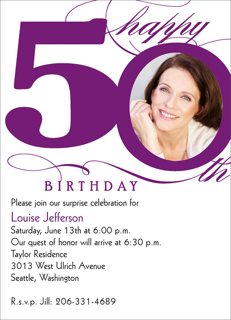 Invitations For 50th Birthday Party
 FREE 50th Birthday Party Invitations Wording – FREE