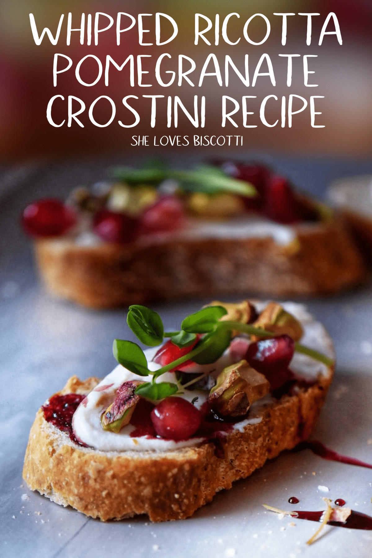 Italian Crostini Recipes
 Ricotta Crostini Recipe With Pomegranate She Loves Biscotti