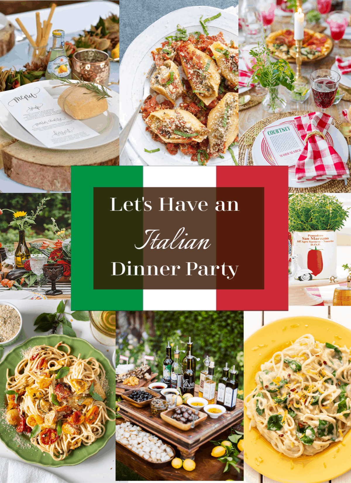 Italian Dinner Menu Ideas
 Italian Dinner Party