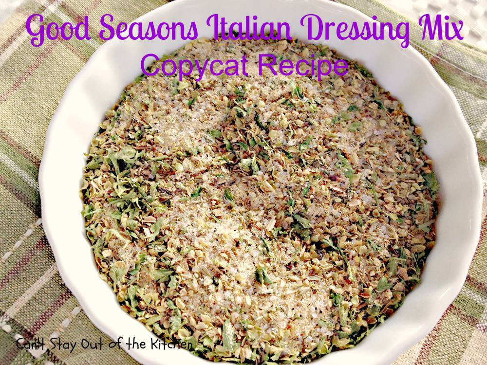 Italian Dressing Recipes
 Good Seasons Italian Dressing Mix Copycat Recipe – Can t