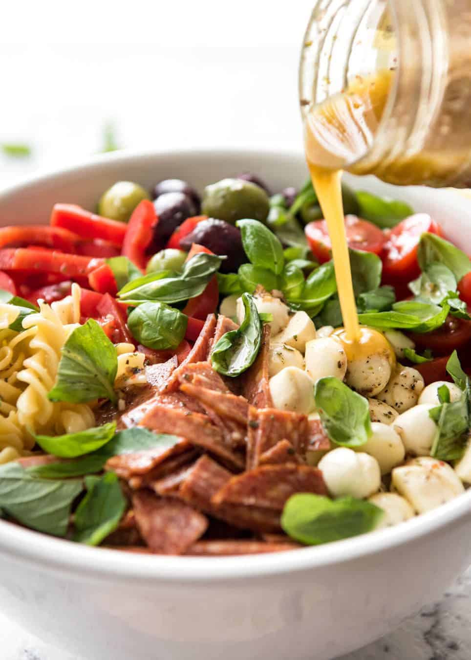 Italian Dressing Recipes
 Italian Pasta Salad with Homemade Italian Dressing