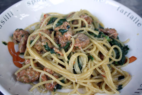 Italian Sausage And Pasta Recipes
 Dinner Tonight Italian Sausage and Spinach Pasta Recipe
