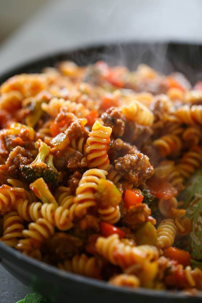 Italian Sausage And Pasta Recipes
 Italian Sausage & Peppers Pasta Lauren s Latest