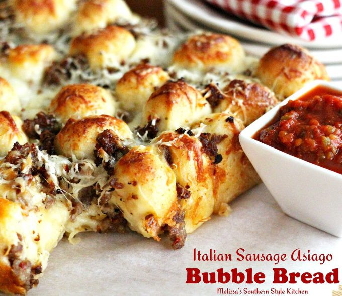 Italian Sausage Bread
 Italian Sausage Asiago Bubble Bread