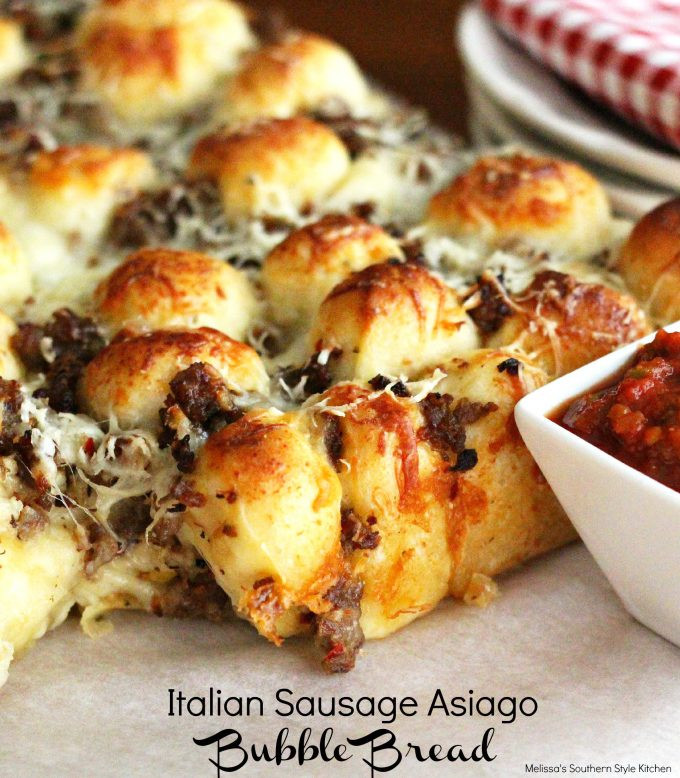 Italian Sausage Bread
 Italian Sausage Asiago Bubble Bread