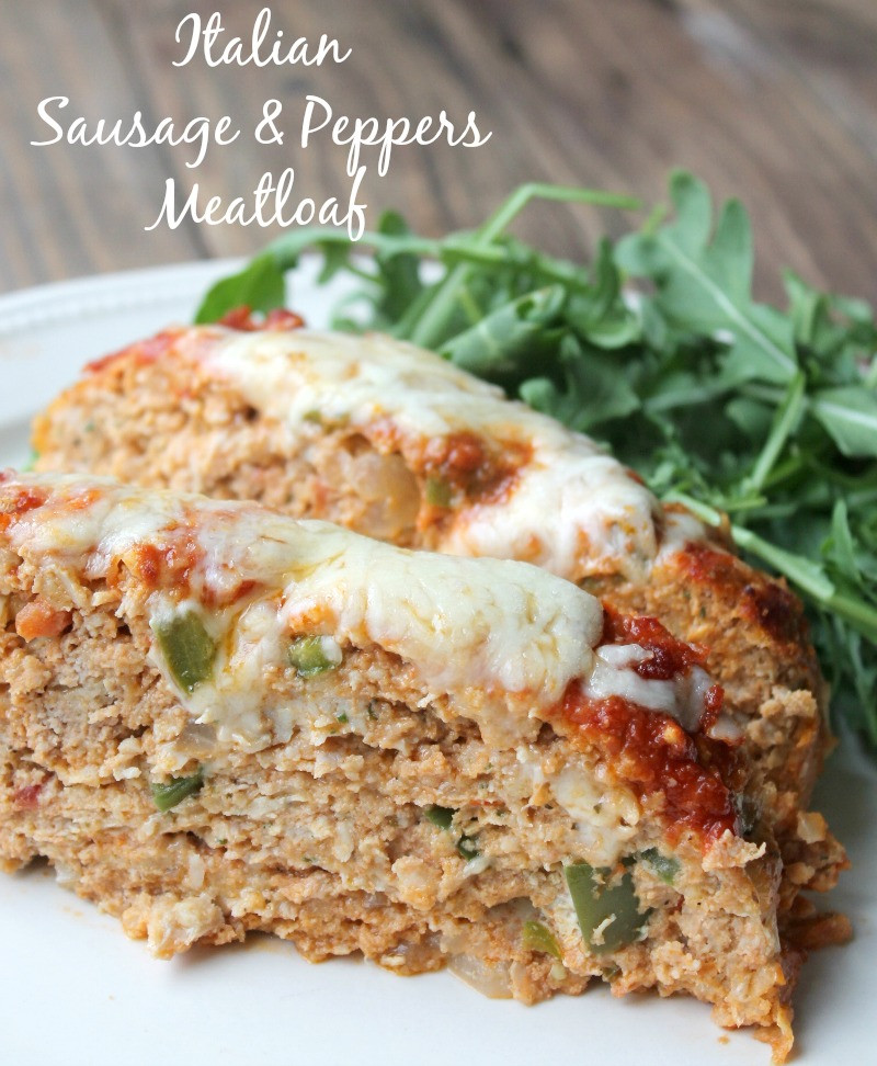 Italian Sausage Meatloaf
 Italian Sausage and Peppers Meatloaf Organize Yourself