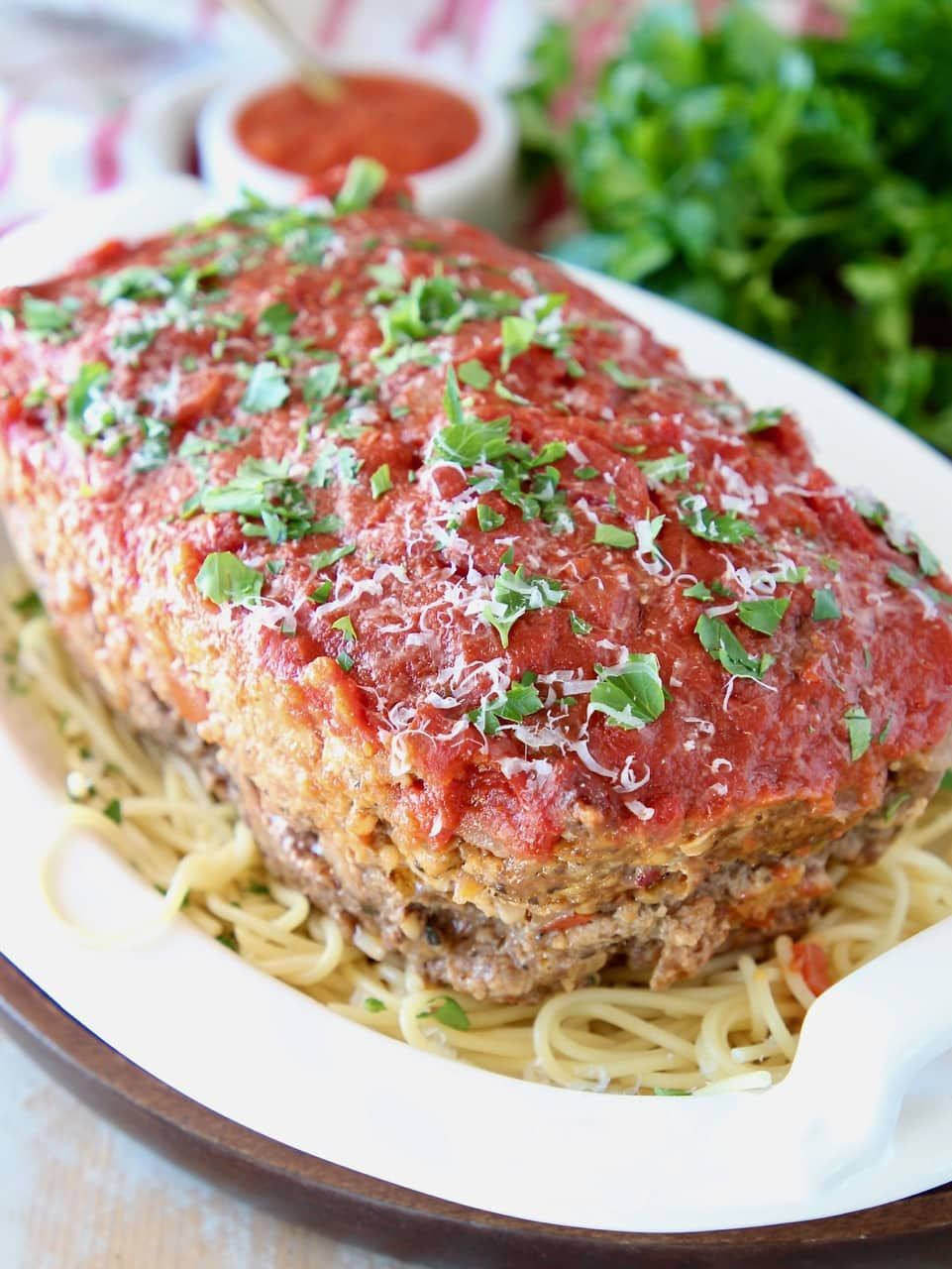 Italian Sausage Meatloaf
 Italian sausage and ground beef are bined with Italian