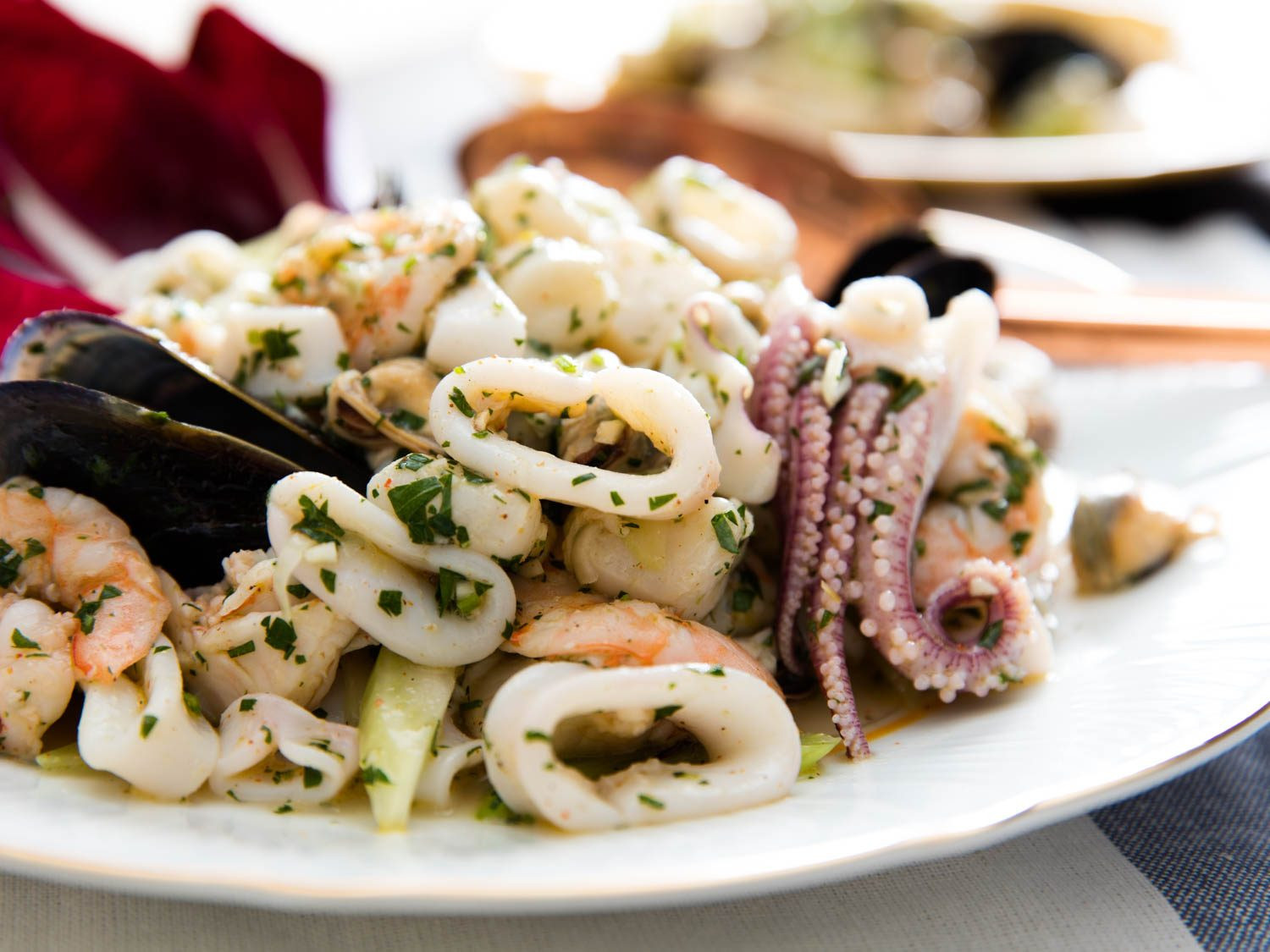 Italian Seafood Recipes
 Italian Seafood Salad Insalata di Mare Recipe