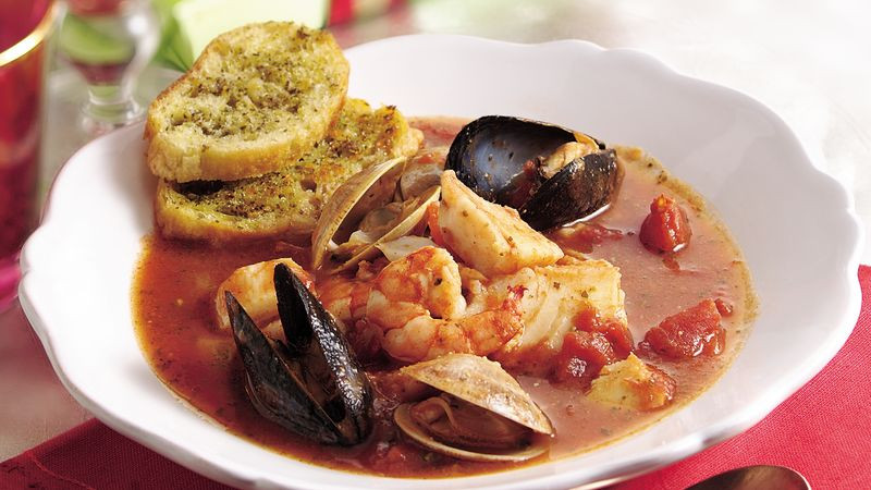 Italian Seafood Stew
 Italian Seafood Stew with Garlic Herb Croutons Recipe