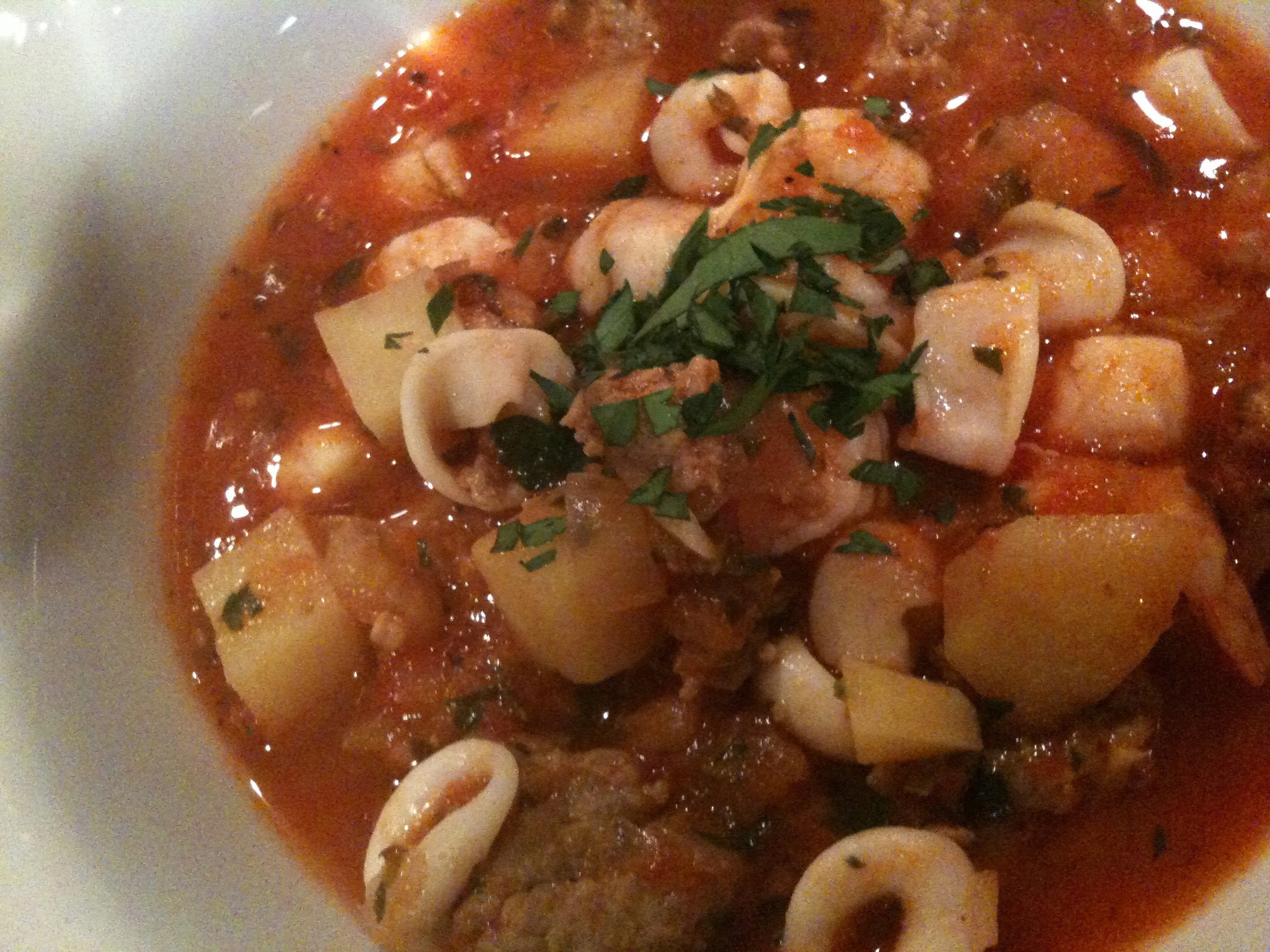 Italian Seafood Stew
 Spicy Italian Sausage and Seafood Stew – JuicyBites