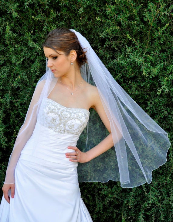 Italian Wedding Veils
 Italian tulle wedding veil Nadia e tier by