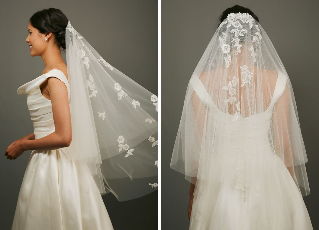 Italian Wedding Veils
 Richard Designs Two tier Italian tulle veil with
