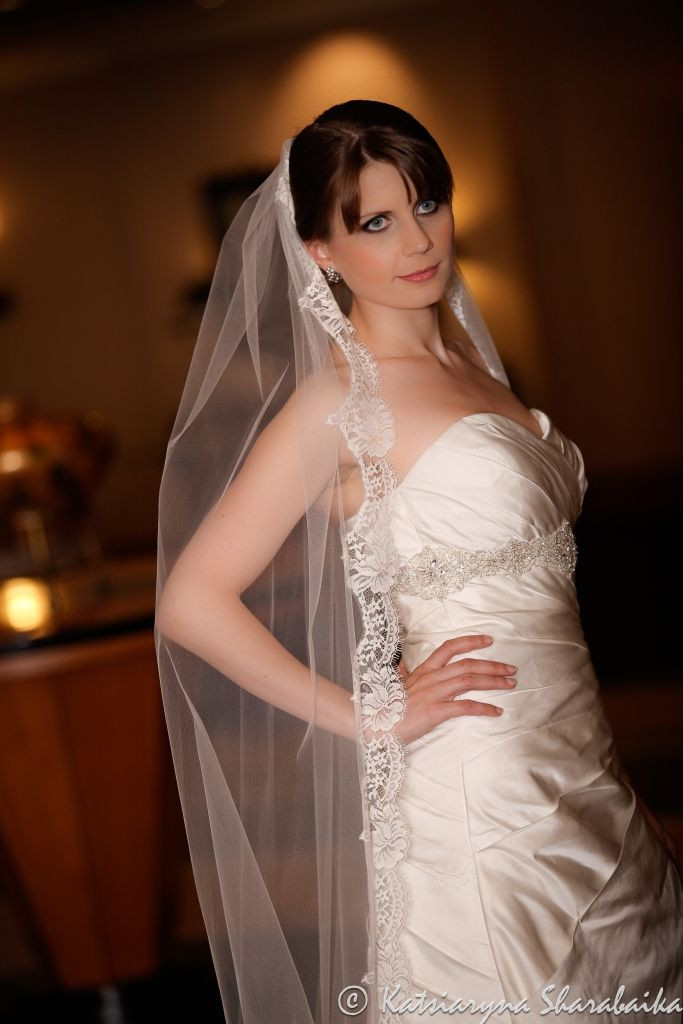 Italian Wedding Veils
 Wedding veil Anastasia Mantilla Made with Italian tulle